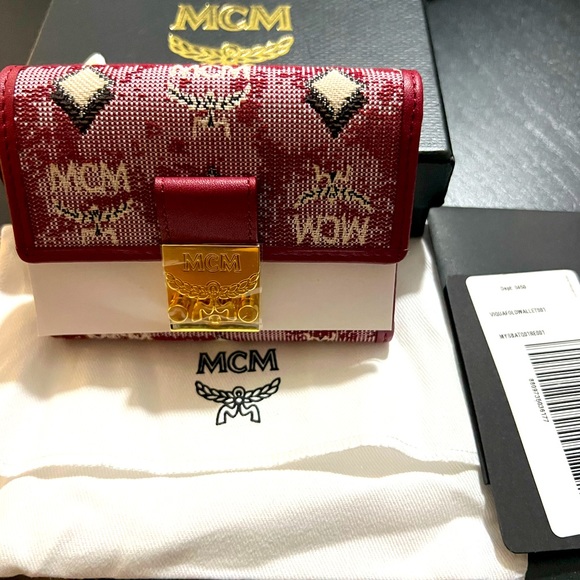 MCM Handbags - MCM Vintage Jacquard Bi-Fold Wallet